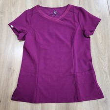 Hydrise Scrub Top NWOT Womens Sz Medium, V-Neck, Stretch, Pockets, Quick Dry