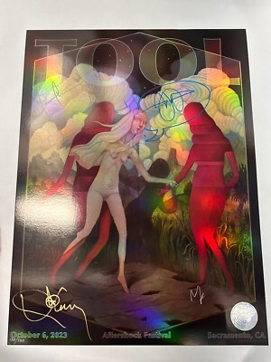 Tool SIGNED Mini Doodle Poster Aftershock 2023 Alex Kuno 138/750