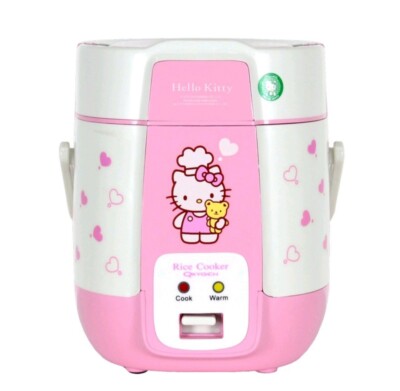 SANYO Hello Kitty 炊飯器 ピンク 460W Rice Cooker & Warmer with Tray and Handle Hello Kitty Pink 0.4