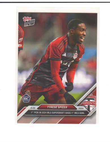 Tyrese Spicer – Tyrese Spicer - 2024 MLS TOPPS NOW® Card 25 - PR: 486