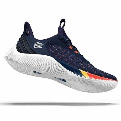 Under Armour Curry 9 We Believe Navy Orange 3025684-406 Under Armour Curry 9 We Believe Navy Orange 3025684-406