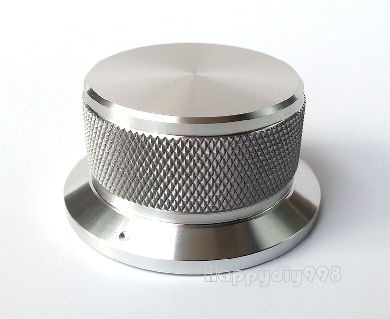 1PC 50X40X25mm Silver Color Aluminium volume potentiometer Knob for