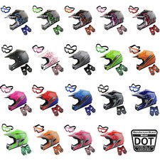 Youth Motocross Helmet Kids Spider MX BMX ATV...