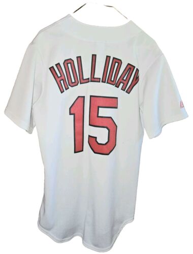 St. Louis Cardinals Majestic Men's Matt Holliday White Baseball Jersey Sz Small - Picture 2 of 10