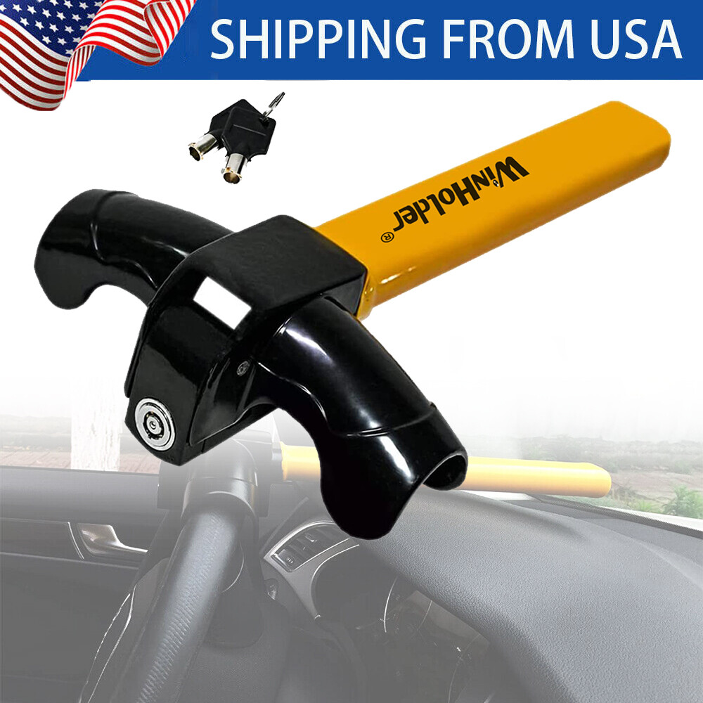 Steering Wheel Lock The Club Twin Hooks Anti Theft Car Truck SUV Auto w