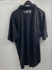 Reebok Mens Black Detroit Lions Sports Football Polo Shirt Size X-Large — photo 2