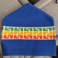 Wigwam Mills Blue Vintage USA Beanie Stocking Ski Hat Cap One Size