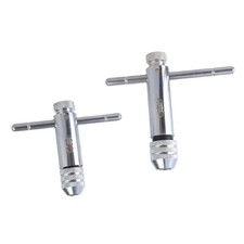 2Pieces High Strength Tap Wrench Set Adjustable Size 3-12mm For Mechanical Tasks