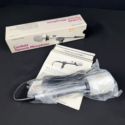 Realistic Super Cardioid Dynamic Microphone 33-9920 With Box And Manual