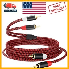 Versatile 6Ft RCA Cable 2RCA Male to Male, Supports Digital Analog Signals
