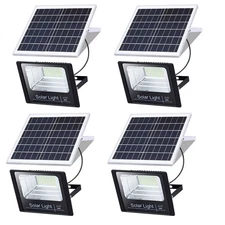 Solar Motion Sensor Light Outdoor Commercial Garden Wall Security Flood Lamp USA
