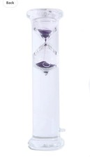 2 Minute Floating Glass Sand Timer 10" Tall - Approximately 2 Min 