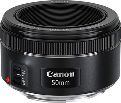 Canon EF 50mm f/1.8 STM schwarz Fotografie Objektiv Kamera Objektiv