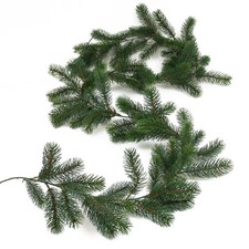 Künstliche TANNENGIRLANDE 240 cm (200 cm). Grüne Girlande mit 100 Tannen Trieben