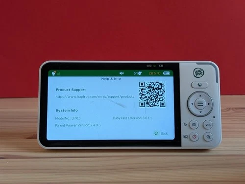 LeapFrog LF915HD Video Baby Monitor parent unit (screen) only - NO CAMERA/CABLE - Picture 10 of 11