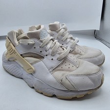Nike Air Huarache Run GS Kids Size 7 White Pure Platinum Sneakers Casual Shoes