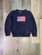 Boys Size 7 Polo Ralph Lauren American Flag Sweater