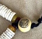 Hawaiian Bao Bao Bracelet With Netsuke Bead Frog And Ostrich Shells — photo 7