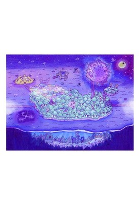 Omocat Omori 24 x 18 Headspace Map Offset Glossy Poster