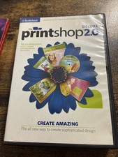 Broderbund The Print Shop 2.0 Deluxe Desktop Publishing Software DVD Win 7-XP