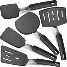 Silicone Spatula Set, Spatulas Silicone Heat Resistant Mixed 5 Piece