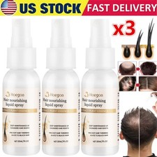 3PCS HOEGOA Grow Hair Growth Spray Natural Hair Thickening Gentle Regrowth Mist