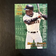 2000 Pacific Crown Royale Final Numbers Gold #22 Barry Bonds #’d 8/10