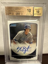 2013 Bowman Chrome Draft Pick Kris Bryant AUTO Autograph Beckett Pristine 10