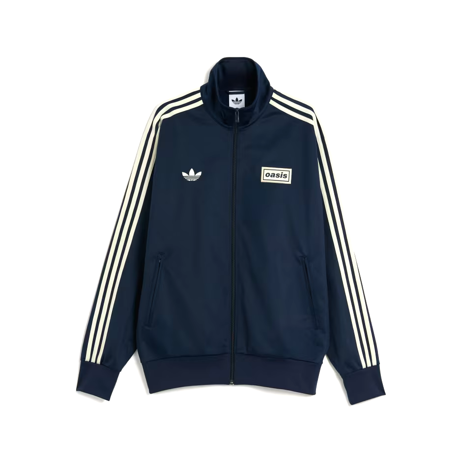 adidas Originals Oasis Tour Logo Blue 3-Stripes Classic Top Men