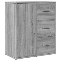 Sideboard Grau Sonoma-Eiche 60X31X70 Cm Holzwerkstoff