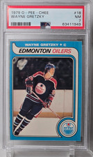 1979 O-PEE-CHEE Wayne Gretzky Rookie Card #18 Graded PSA 7 NMT Edmonton Oilers