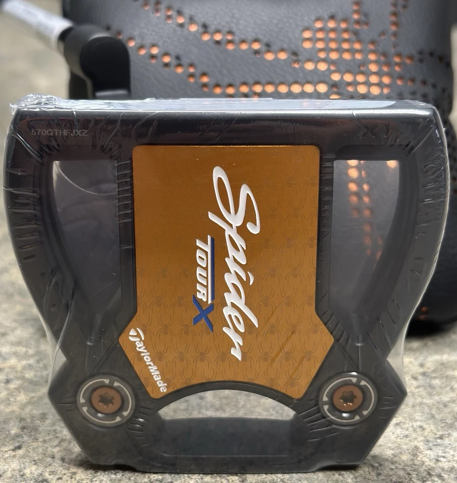 TaylorMade Spider Tour X Black #1 L-Neck Putter LEFT Hand 35" w/ Cover LH NEW! - Image 4 of 4