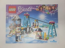 LEGO Friends Manual Only Set 41324 Snow Resort Ski Lift 2017 Used VG