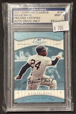 2001 Donruss Classics PSA DNA MINT 9 Willie Mays Autograph Auto Giants MLB #164