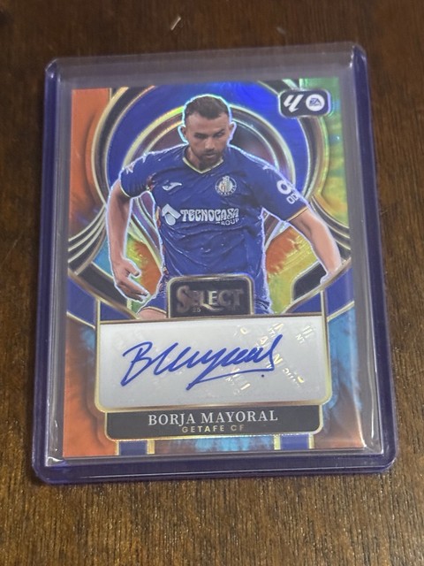 2025-26 Panini Select La Liga Soccer Tie-Dye Borja Mayoral Autograph Card #24/25