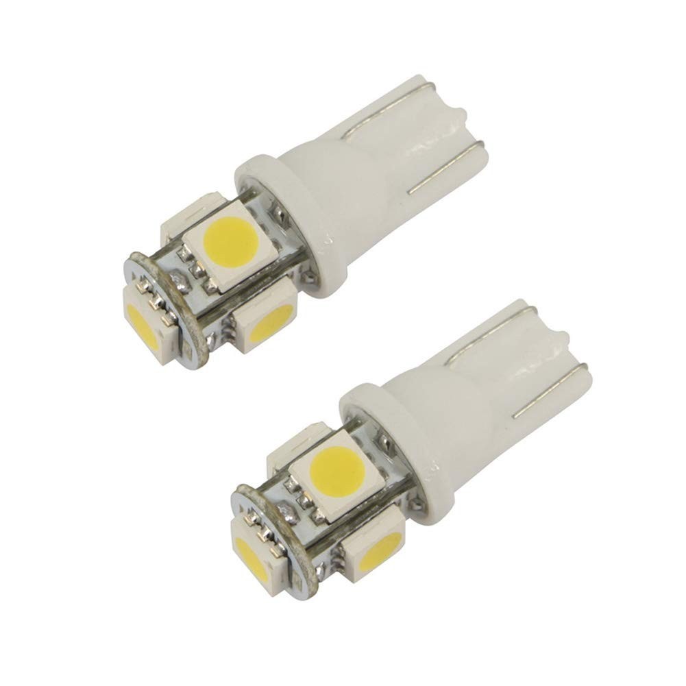Lampadine LED T10 W5w 5 Smd CANBUS 12V Luce Posizione Targa Bianco Auto - Miniatura 2