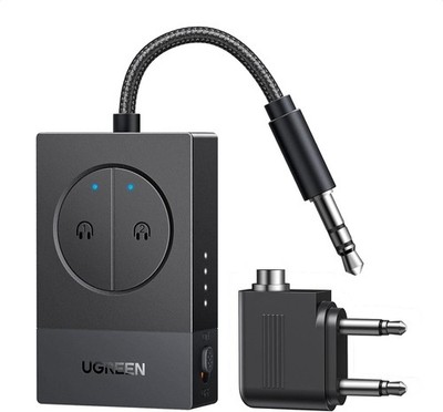 Bluetooth Adapter Flugzeug 5.4 Transmitter Sender Klinke für Airfly | 19 Std.