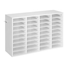 Literature Organizer, 36 Compartments Office Mailbox with Detachable Shelves