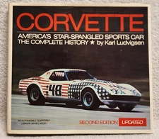 Corvette America's Star-Spangled Sports Car by Karl Ludvigsen HCDJ Hardcover