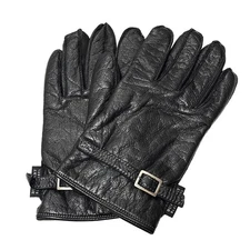 Burberry Black Label - Black Leather Women's Gloves