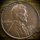 1937-S Lincoln Wheat Penny Cent Uncirculated Brown-Blue TONING #2