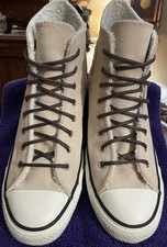 Converse Chuck Taylor All Star High Top Tan Suede Sneakers Women's Sz 9 Preowned