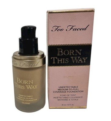Too Faced Born This Way Oil Free Medium To Full Coverage Foundation Vanilla NIB