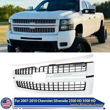 Summit White Grille W Hood Moldingtrim For 07-10 Chevy Silverado 2500hd 3500hd Summit White Grille W Hood Moldingtrim For 07-10 Chevy Silverado 2500hd 3500hd