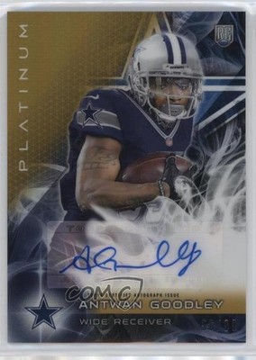 2015 Topps Platinum Rookies Gold Refractor 56/99 Antwan Goodley Auto RC 2t7
