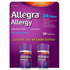 Allegra 24 Hour Allergy Relief 180mg 90 ct. 