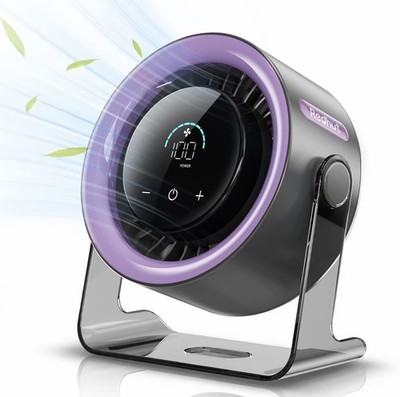 Redhut 2026 Tischventilator - Tragbarer Leiser Ventilator - LED-Display - 100 Geschwindigkeiten - BRANDNEU