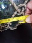 Vintage Japanese Large Glass Fishing Float Buoy Ball Net  Blue/Green 40" — photo 5