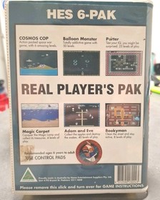 Nintendo NES Game: Real Player's Pack HES LIKE Caltron 6 in 1 C With Manu