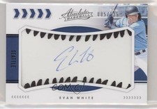 2020 Panini Absolute Baseball Material Signatures Black /125 Evan White Auto 6f8